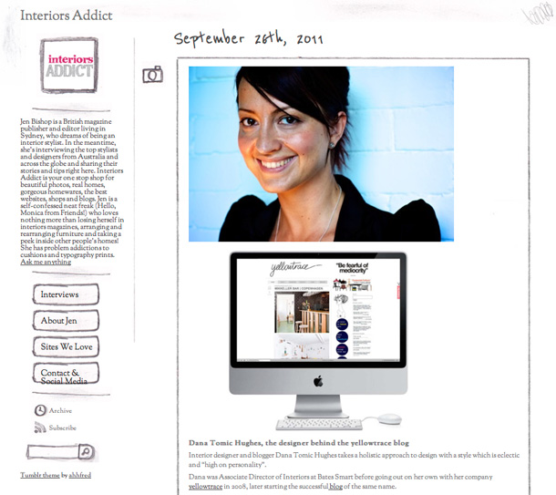yellowtrace Interview on Interiors Addict.
