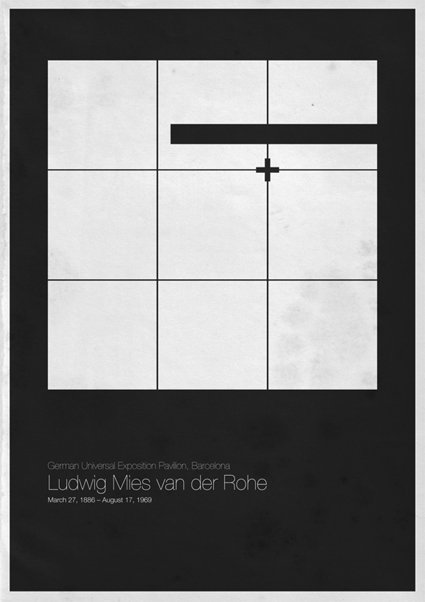 Six Architects | Posters by Andrea Gallo.