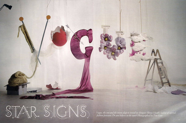 Star Signs | Vogue UK December 2010.