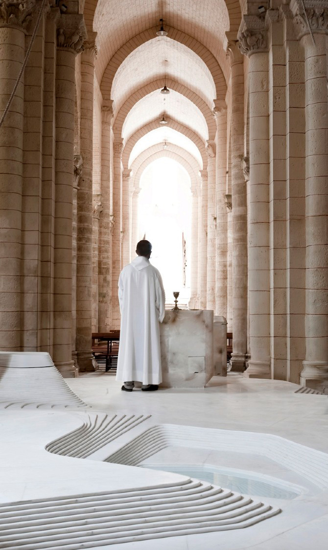 St Hilaire Church by Mathieu Lehanneur | Melle, France.