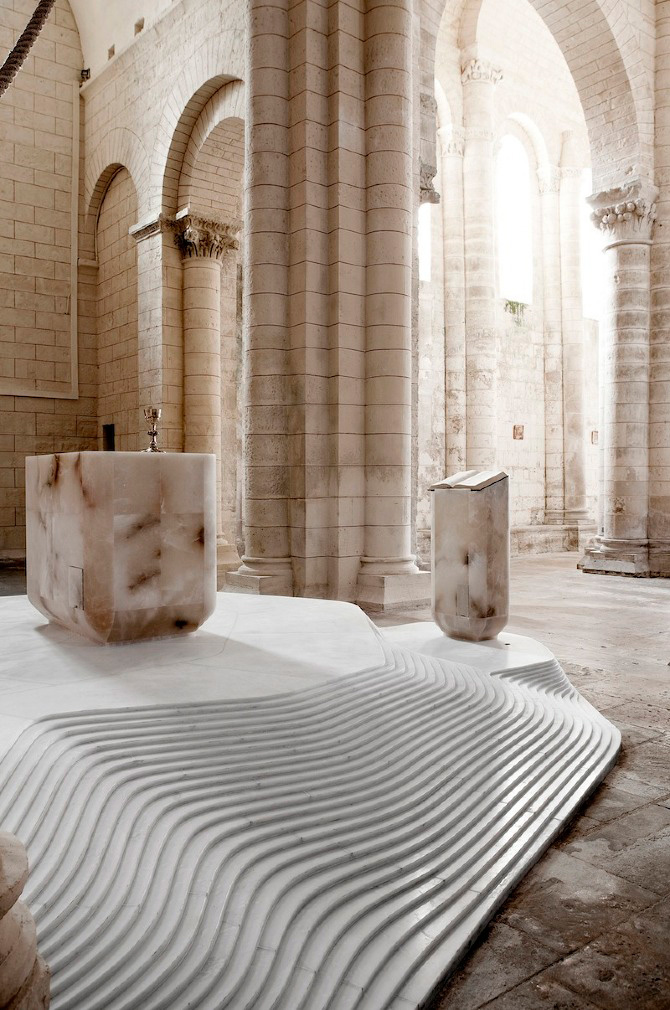St Hilaire Church by Mathieu Lehanneur | Melle, France.