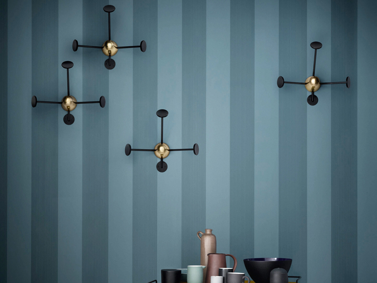 All-Black Matégot Coatrack by Gubi.