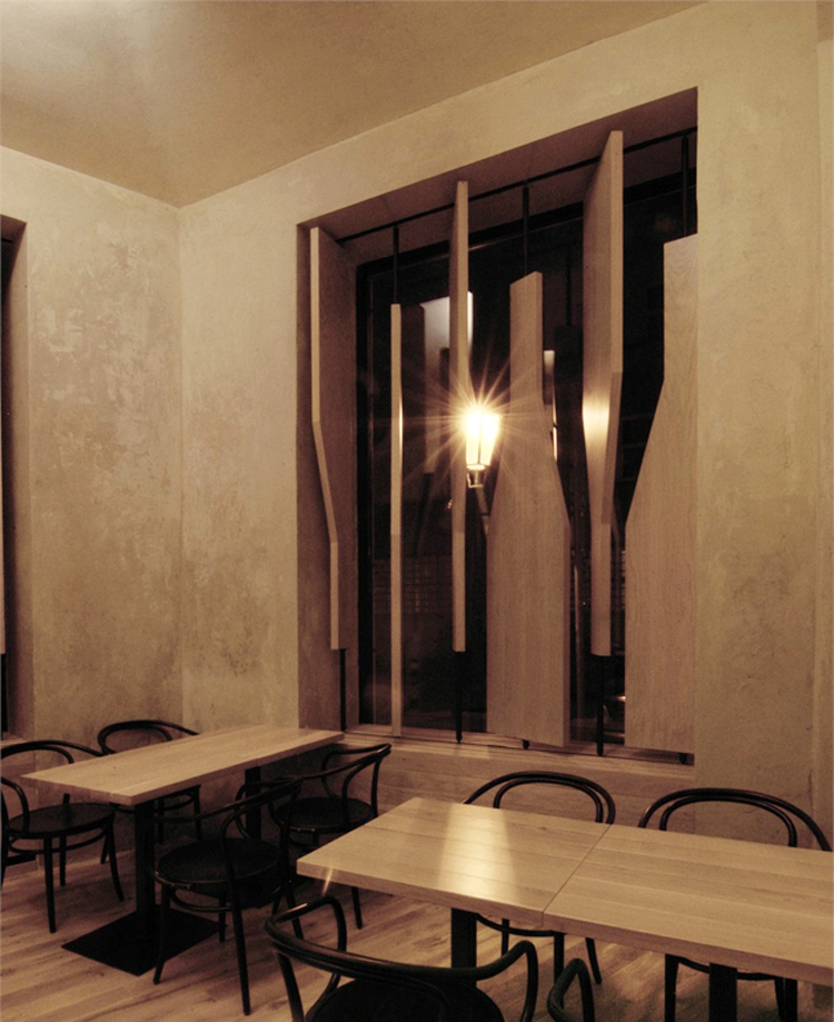 Red Pif Restaurant and Wine Shop by Aulík Fišer Architekti.