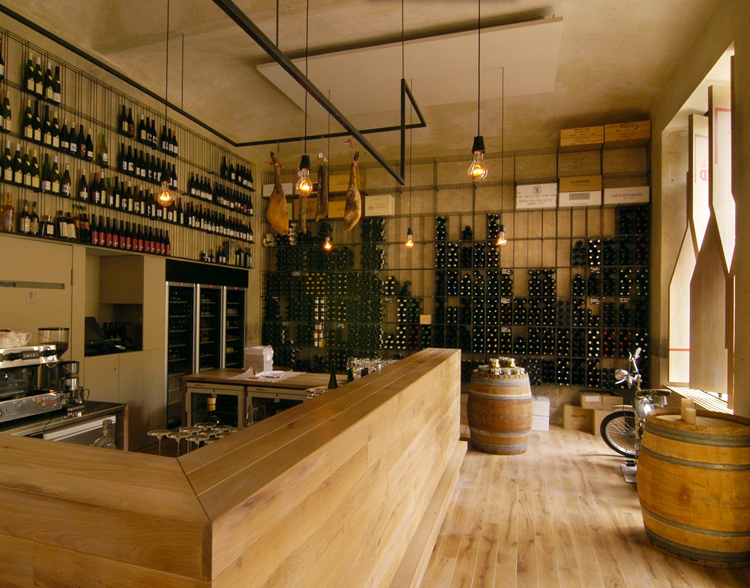 Red Pif Restaurant and Wine Shop by Aulík Fišer Architekti.