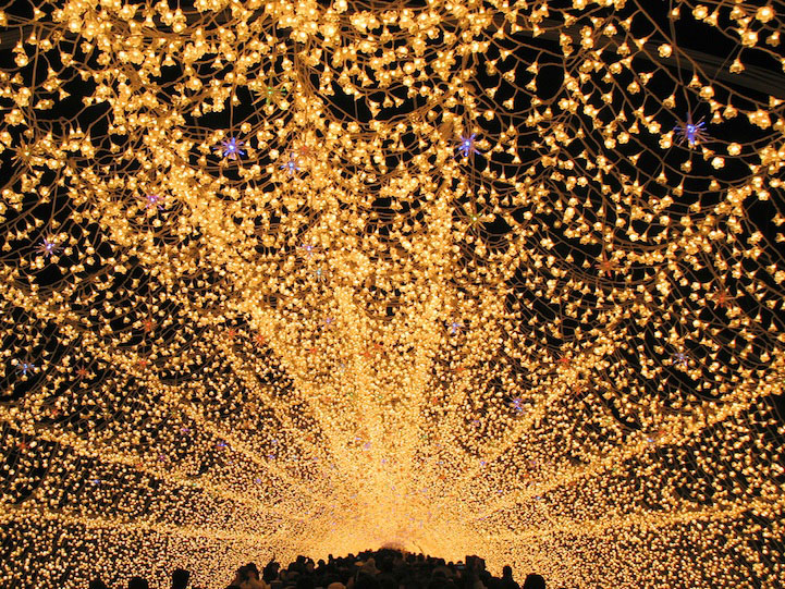 Winter Illuminations at Nabana no Sato, Japan.