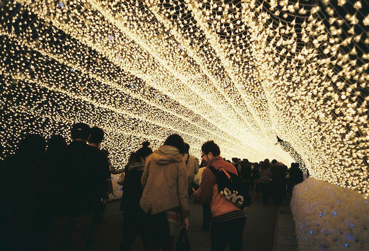 Winter Illuminations at Nabana no Sato, Japan.