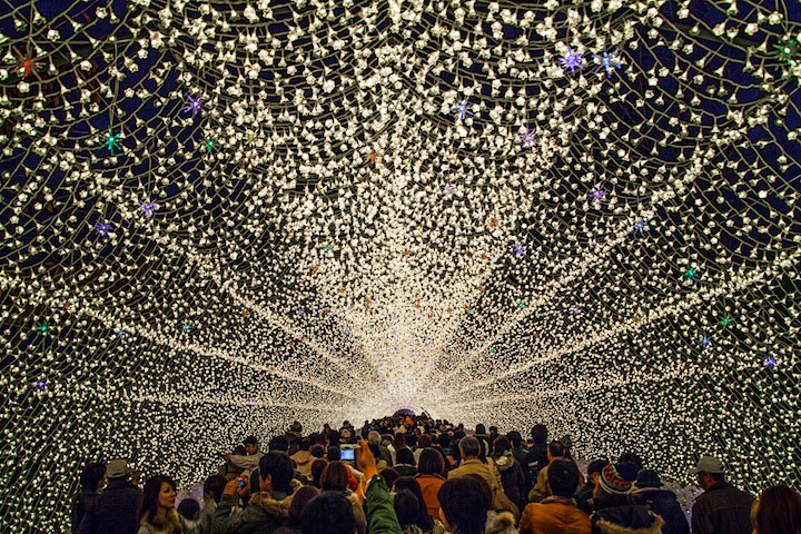 Winter Illuminations at Nabana no Sato, Japan.