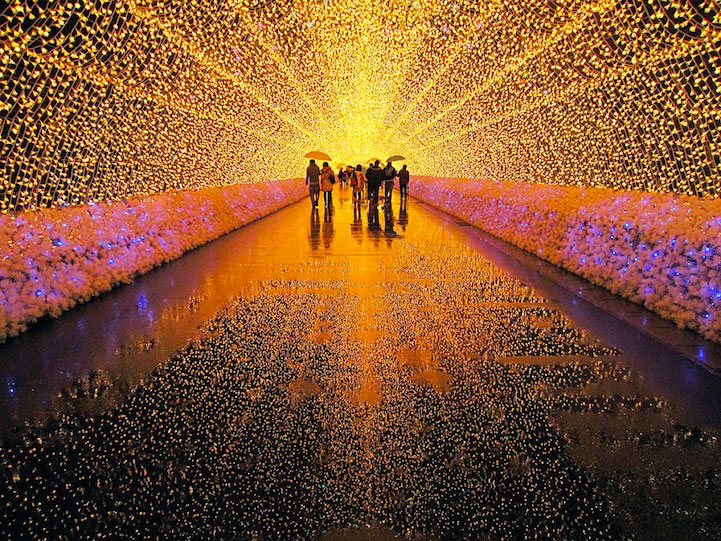 Winter Illuminations at Nabana no Sato, Japan.