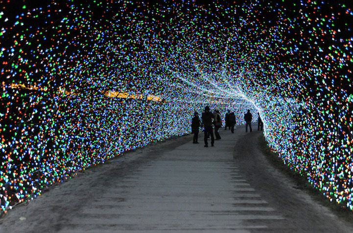 Winter Illuminations at Nabana no Sato, Japan.