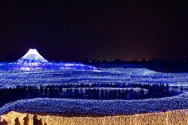 Winter Illuminations at Nabana no Sato, Japan.