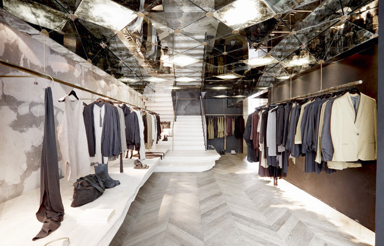 Damir Doma Store in Paris by March Studio.