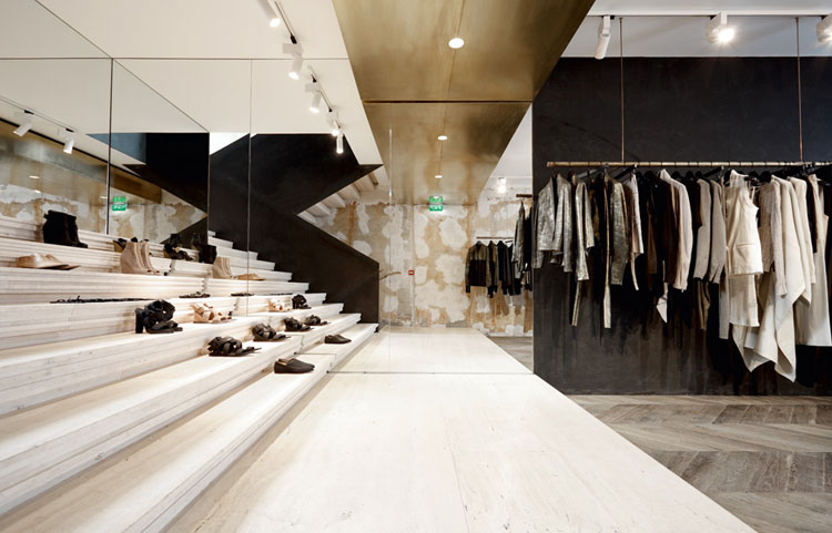 Damir Doma Store in Paris by March Studio.
