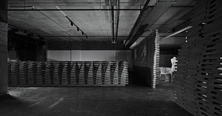 Move-in Showroom in Melbourne by Elenberg Fraser, via Yellowtrace. low height brick walls