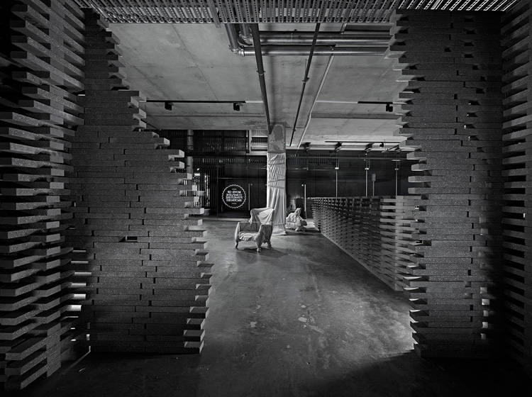 Move-in Showroom in Melbourne by Elenberg Fraser, via Yellowtrace. brick wall opening