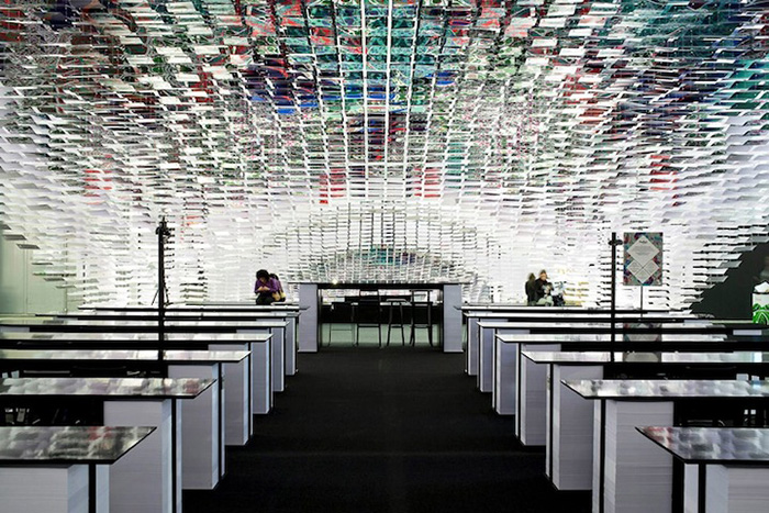 Temporary event space pavilion by Gert Wingårdh & Kustaa Saksi at Stockholm Design Week 2013 | Yellowtrace.