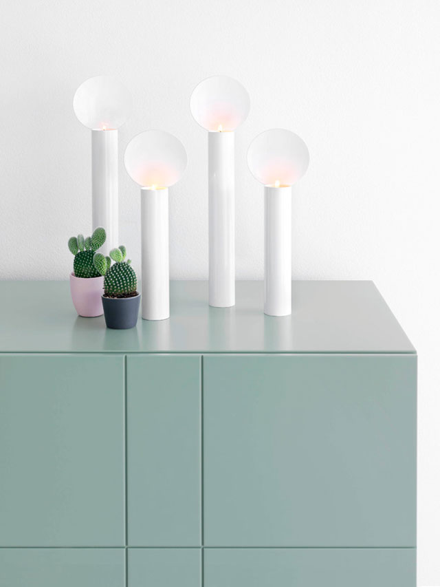 'Sense of Space' by Asplund // New Furniture Collection for 2013, via Yellowtrace. Asplun Furniture, SWOON candlestick, KILT cabinet, product styling