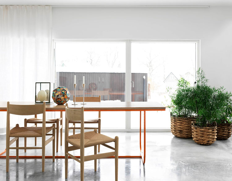 'Sense of Space' by Asplund // New Furniture Collection for 2013, via Yellowtrace. Asplund Furniture, TATI table, concrete floor, dining room, product styling