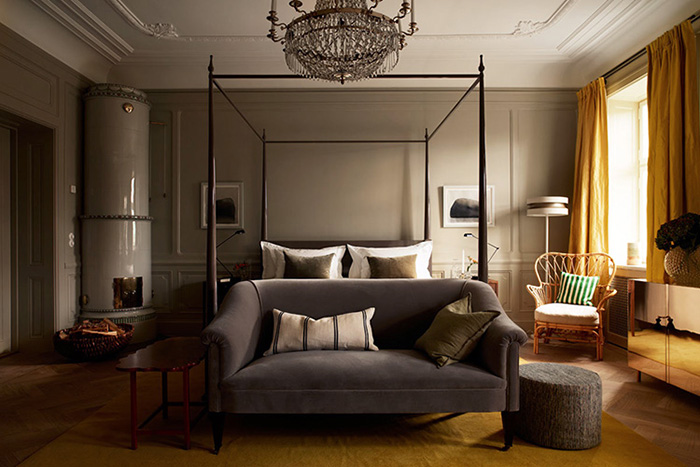 Ett Hem Hotel by Studio Ilse // Stockholm, Sweden, via Yellowtrace. ett hem hotel bedroom