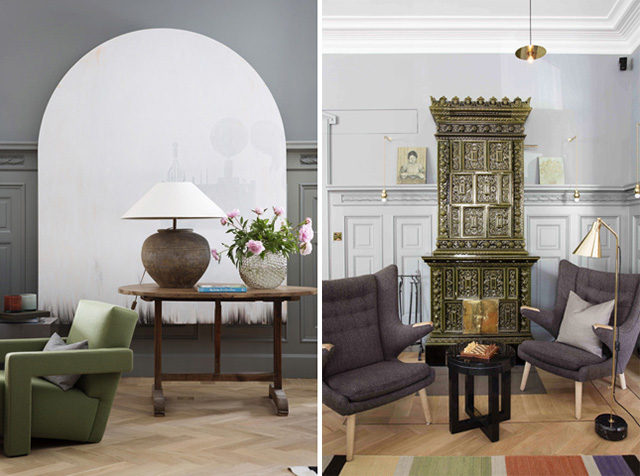 Ett Hem Hotel by Studio Ilse // Stockholm, Sweden, via Yellowtrace. living room details