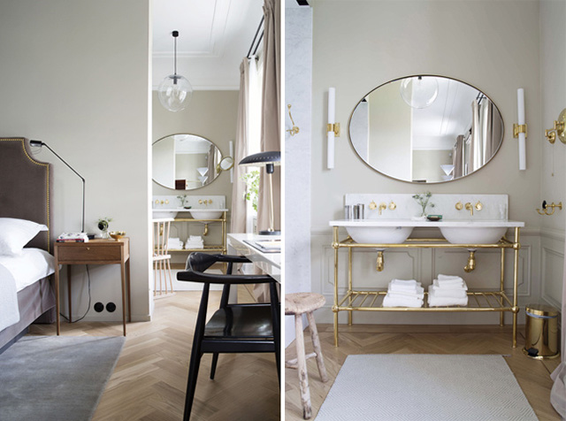 Ett Hem Hotel by Studio Ilse // Stockholm, Sweden, via Yellowtrace. hotel bathroom
