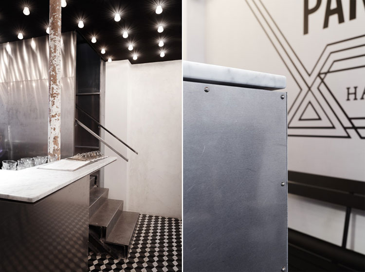 Paris New York Burger Restaurant by CUT architectures in Paris, via Yellowtrace. PNY interior design details