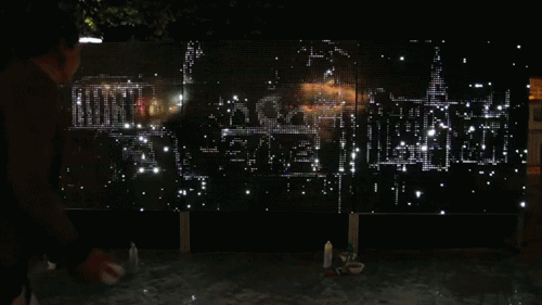 Water Light Graffiti by Antonin Fourneau, via Yellowtrace. water light graffiti in action