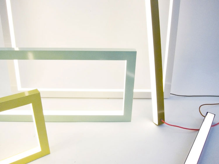 Lovely Linear Lighting // Design Trend, via Yellowtrace. Details of Composition Light by Miya Kondo