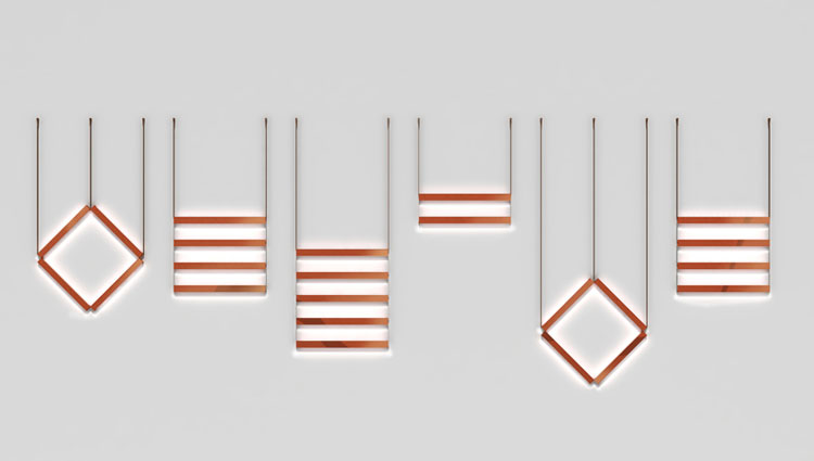 Lovely Linear Lighting // Design Trend, via Yellowtrace. Ladder Light by Jessica Nakanishi