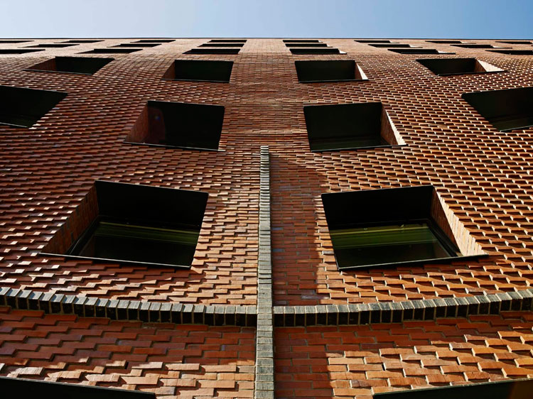 Ecumenical Forum, Hafencity by Wandel Hoefer Lorch + Hirsch // via yellowtrace Brickwork Architecture and Design