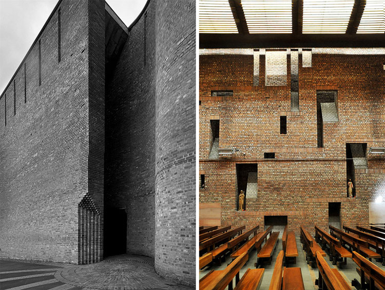 Saint Brides Church by Gillespie Kidd Coia, 1963 // via yellowtrace