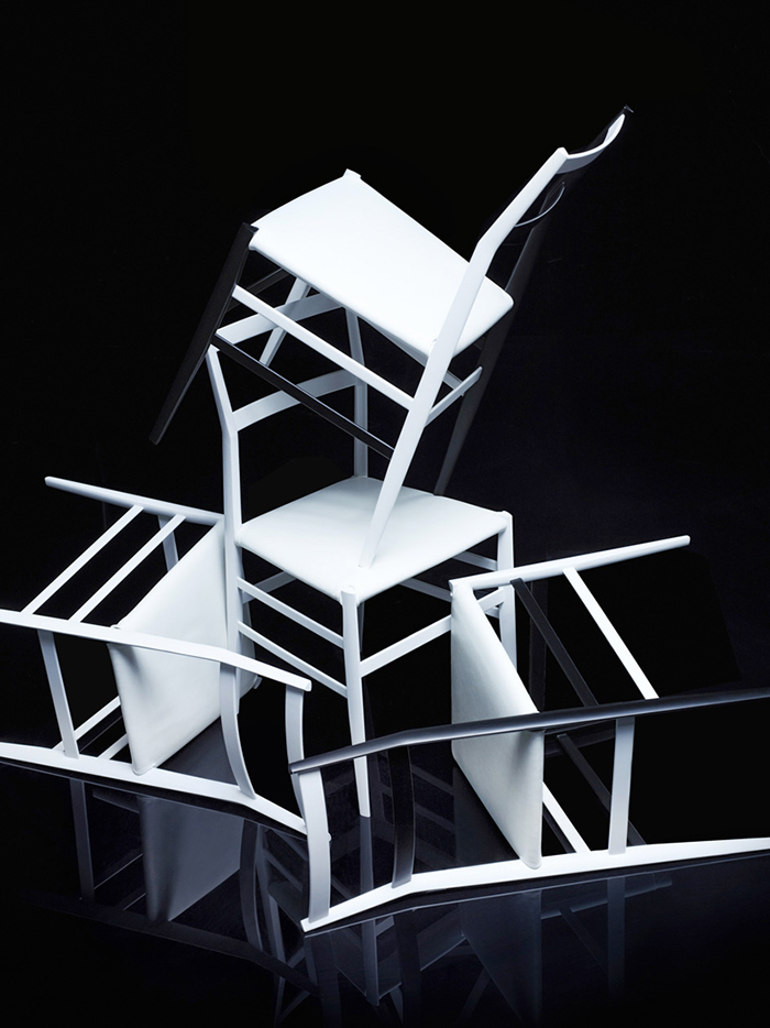 699 Superleggera Chairs by Gio Ponti / Karl Lagerfeld for Cassina | Yellowtrace. Karl Lagerfeld Photography for Cassina.