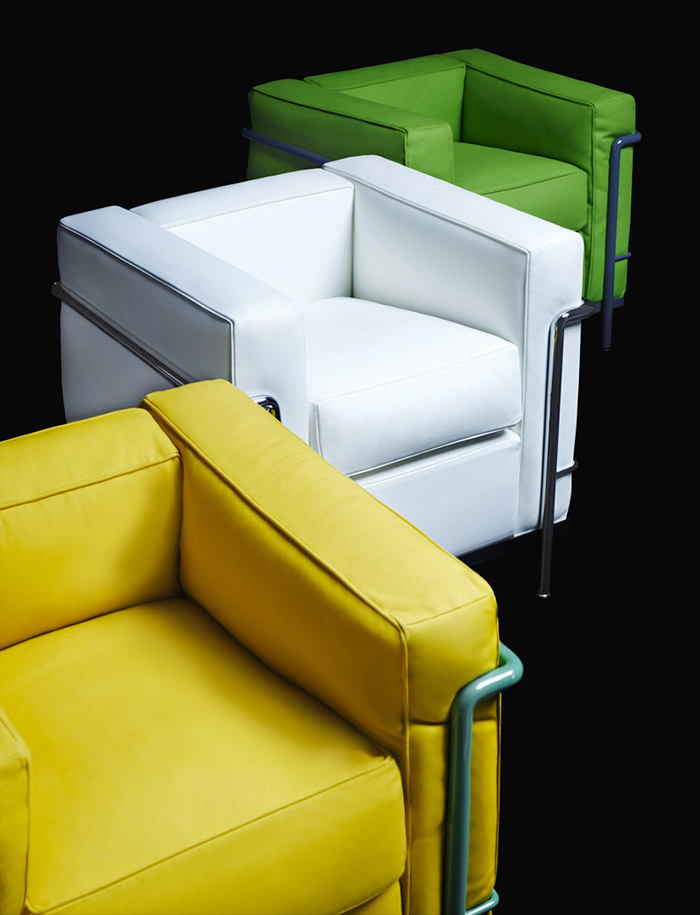 LC2 armchairs by Le Corbusier / Karl Lagerfeld for Cassina | Yellowtrace. Karl Lagerfeld Photography for Cassina.