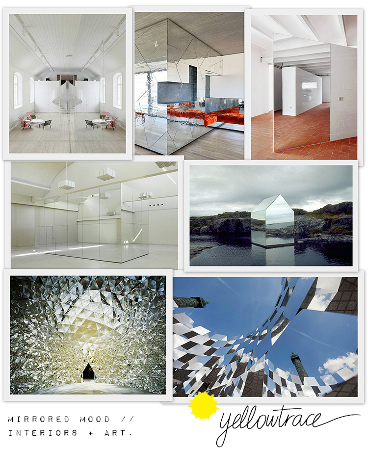 Mesmerising Mirrored Mood // Interiors & Art Installations.