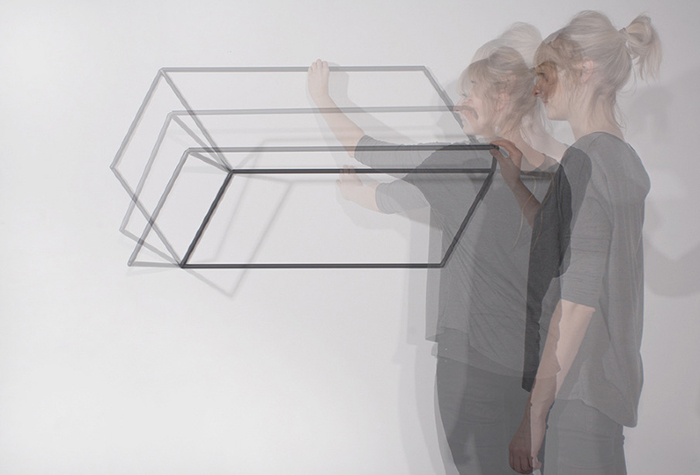 Tilt clothes rack by Tina Schmid | Yellowtrace.