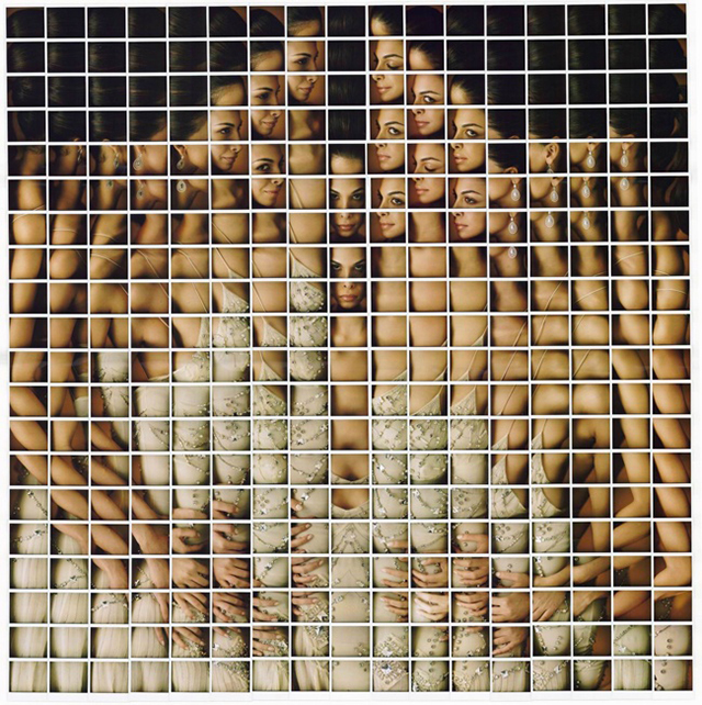 Polaroid Portrait Mosaic by Maurizio Galimberti | Yellowtrace.