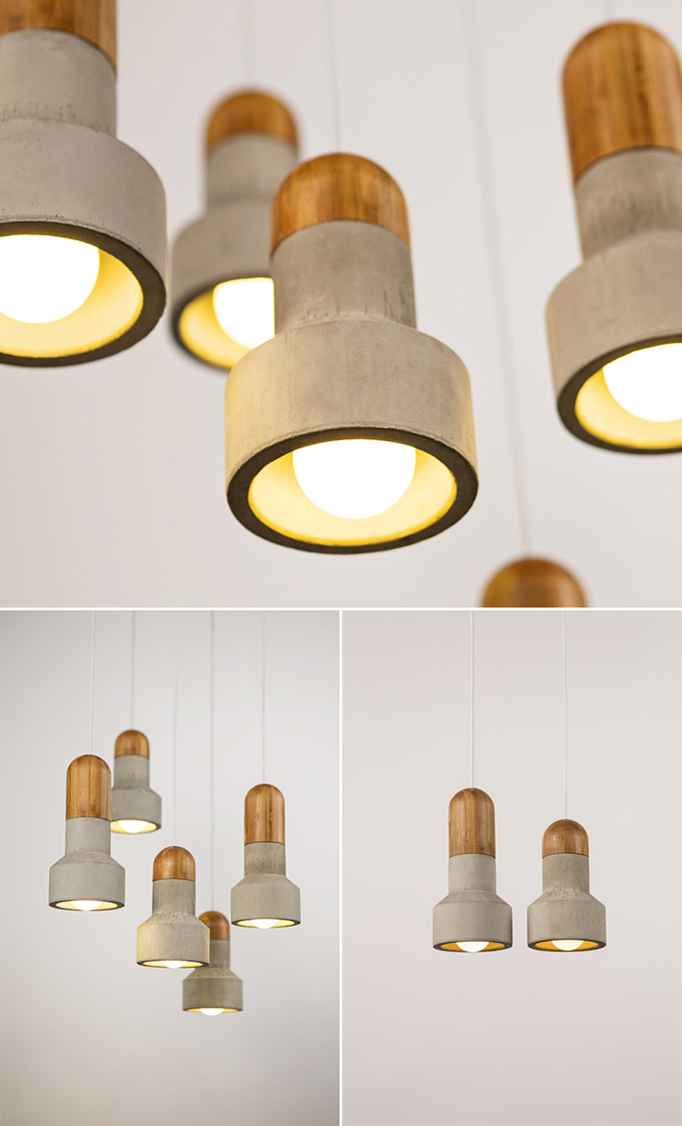 Cement Series Lighting by Bentu Design at Salone Satellite 2013 | Yellowtrace.