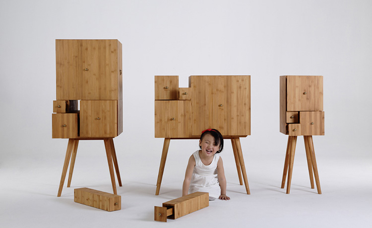 Fibonacci Cabinets by UT.AD (Utopia Architecture & Design) at Salone Satellite 2013 | Yellowtrace.