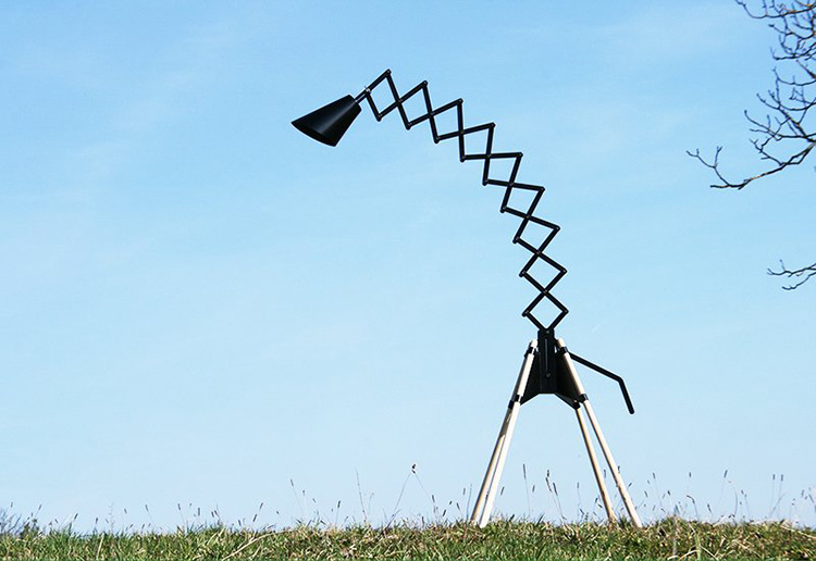 Giraffe Floor Lamp by BERNHARD | BURKARD at Salone Satellite 2013 | Yellowtrace.
