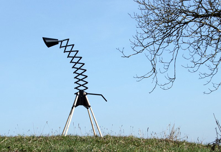 Giraffe Floor Lamp by BERNHARD | BURKARD at Salone Satellite 2013 | Yellowtrace.