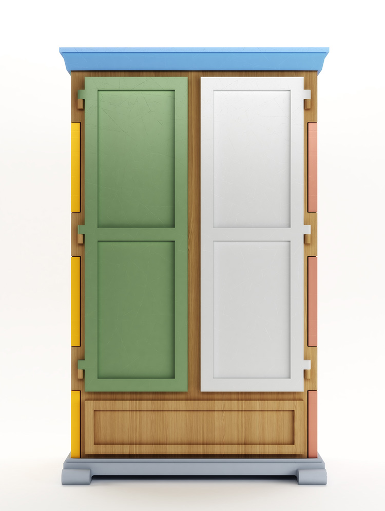 Paper Patchwork Wardrobe by Studio Job for Moooi | Yellowtrace.