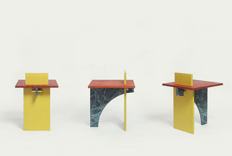 Face Value side tables by Earnest Studio at Ventura Lambrate 2013 | Yellowtrace.
