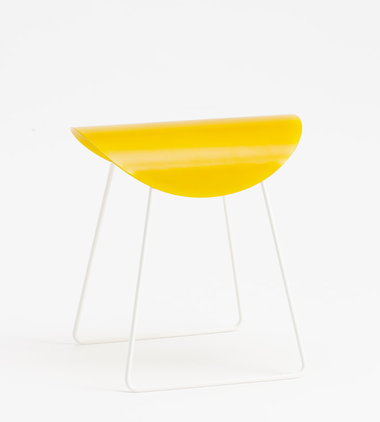 Saddle stool by Curti Metallo at Ventura Lambrate 2013 | Yellowtrace.