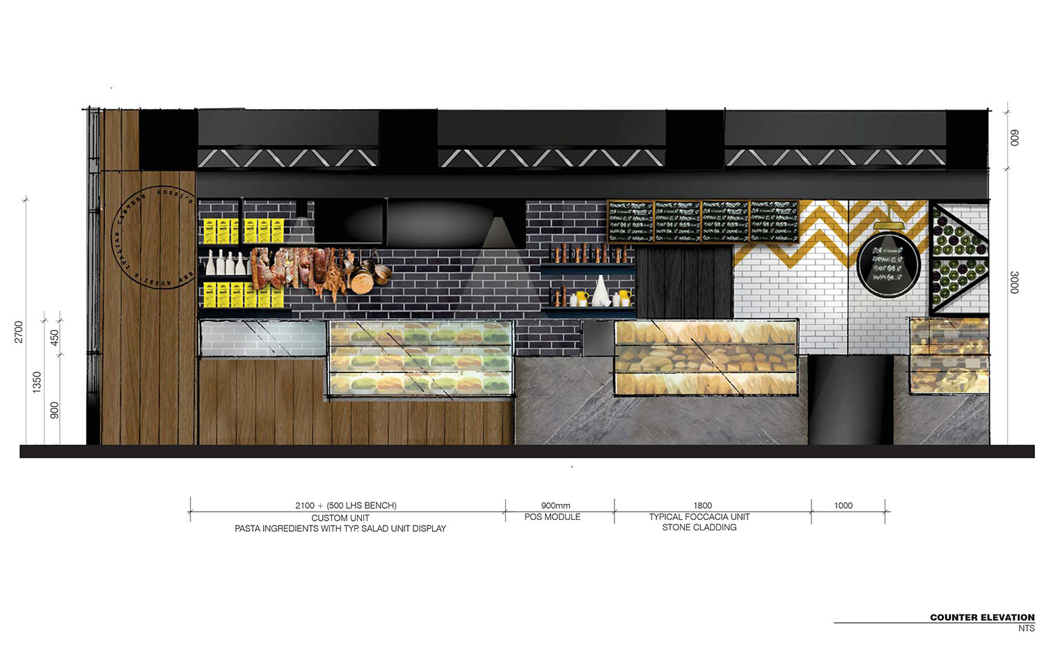 Rozzi's Italian Canteen in Melbourne by Mim Design | Yellowtrace.