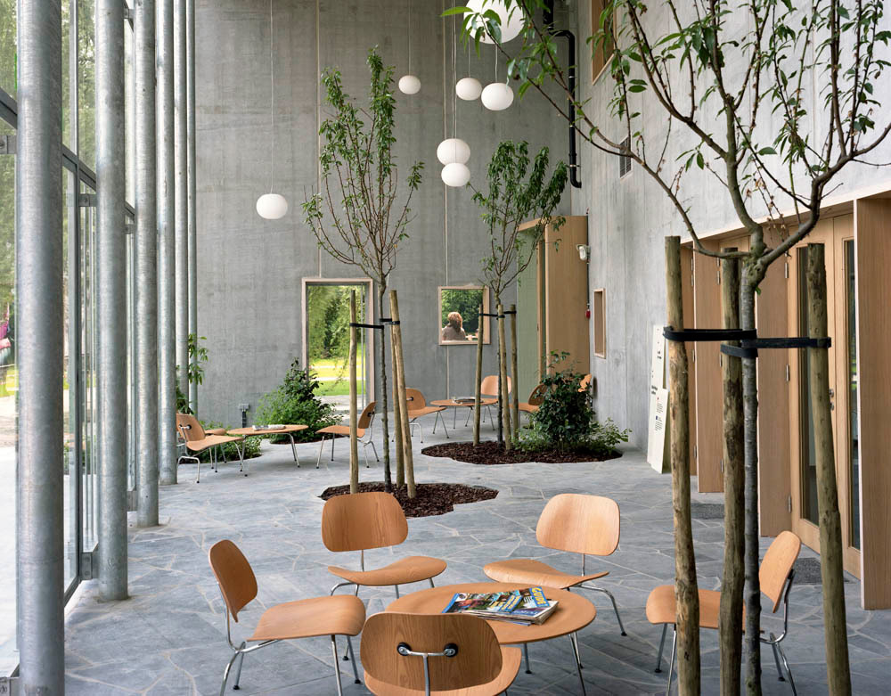 New wing of the Charleroi Museum of Photography by L’Escaut Architectures | Yellowtrace. Trees in Interior Design | Curated by Yellowtrace.