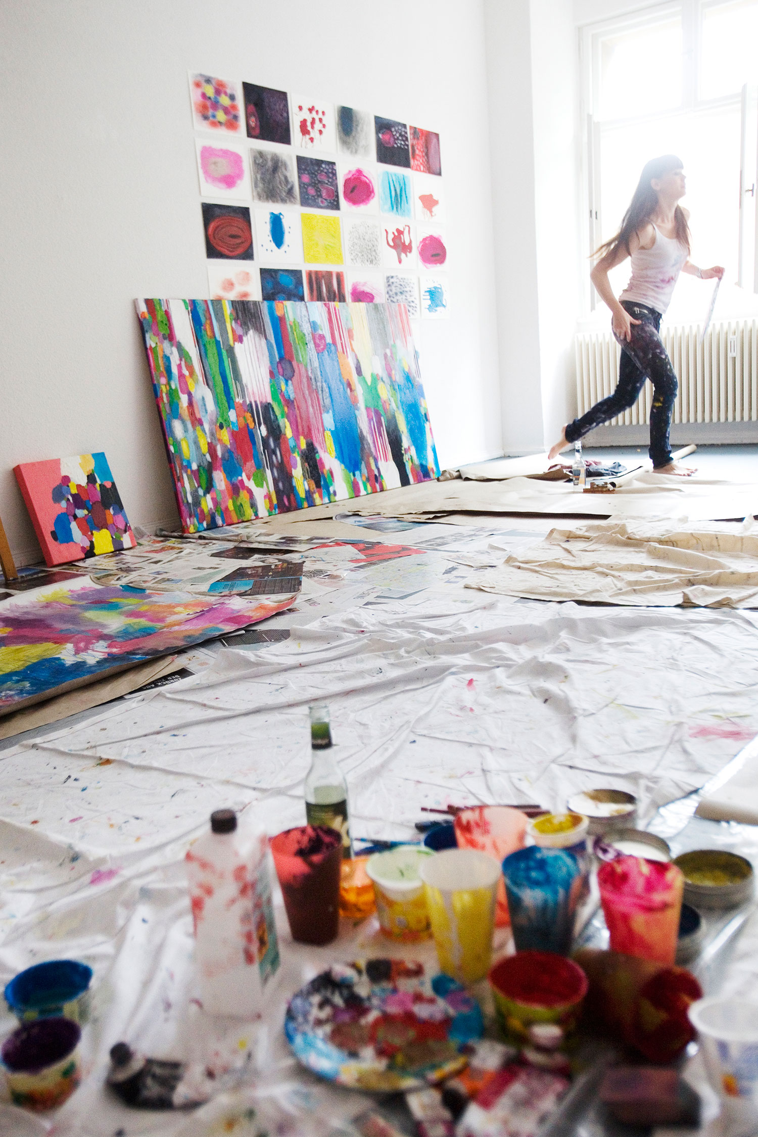 Emma Coulter in her studio. Photo by Megan Cullen | Yellowtrace.