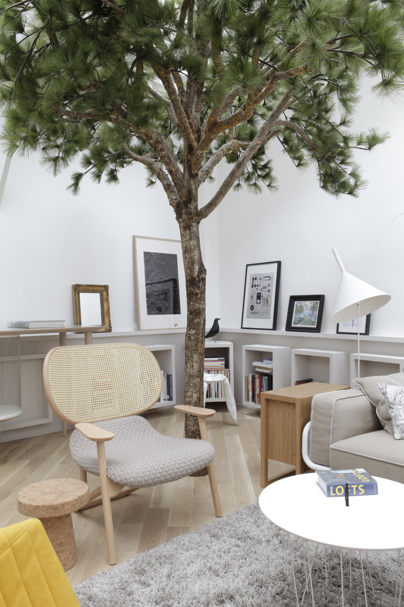 Paris Loft Apartment on Rue Voltaire by Grégoire De Lafforest | Yellowtrace. Trees in Interior Design | Curated by Yellowtrace.