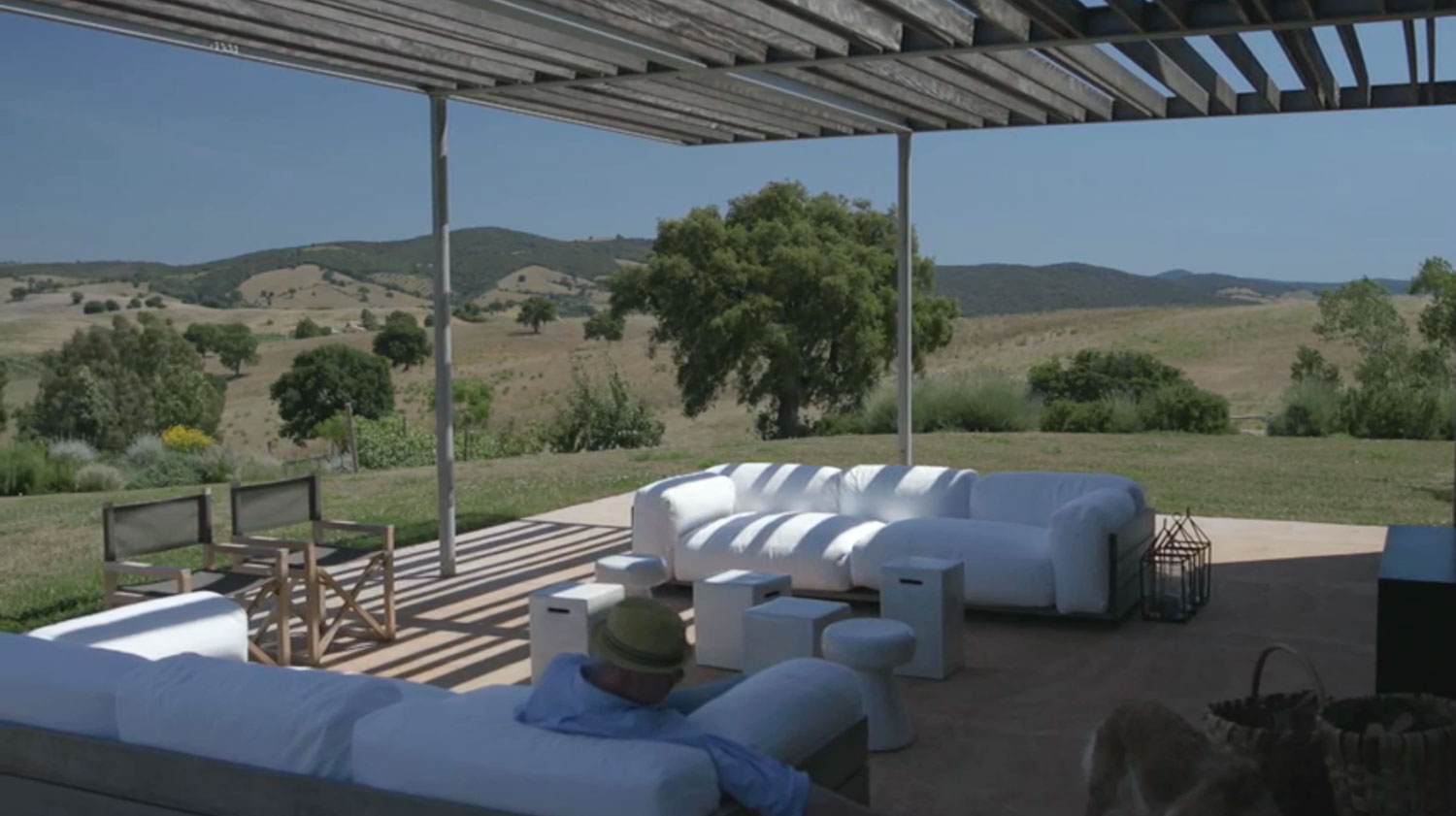 Piero Lissoni's Summer House in Tuscany, Italy | Yellowtrace. outdoor room