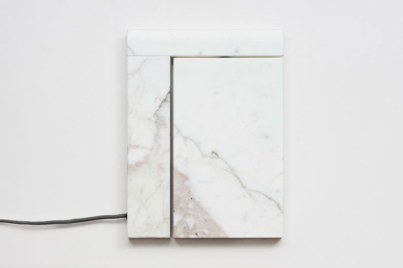 Precaria marble LED lamp by Brian Sironi | Yellowtrace.