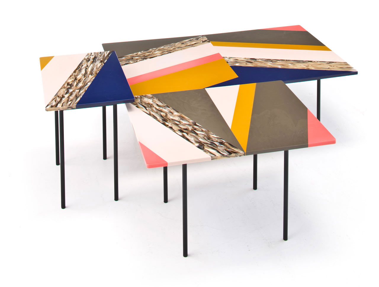 ‘Fishbone’ tables by Patricia Urquiola for Moroso | Yellowtrace.