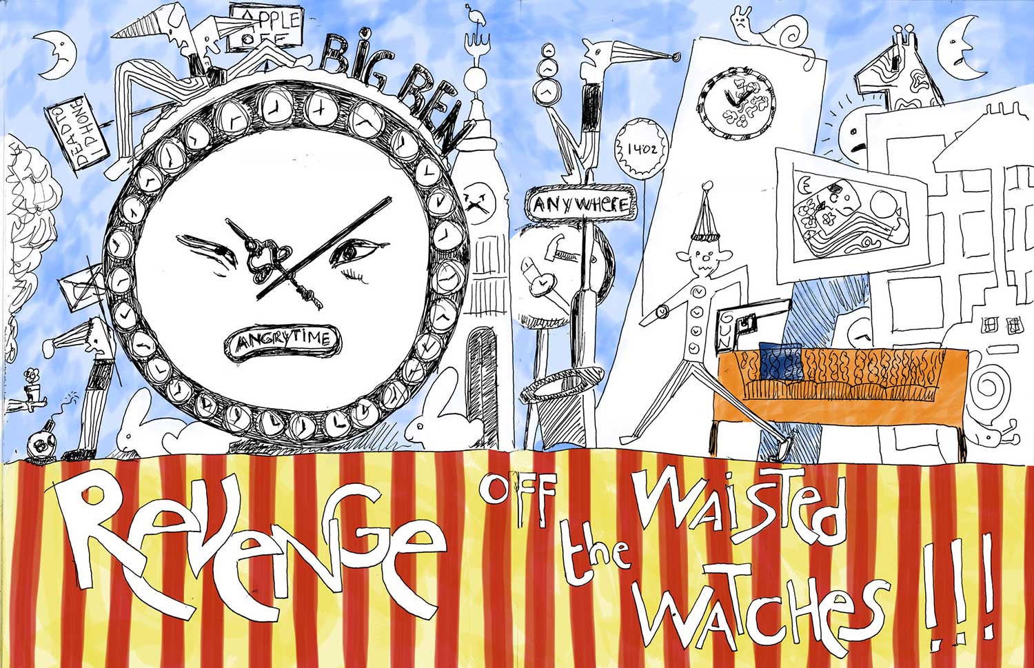 Big Ben Sketch by Marcel Wanders for Moooi | Yellowtrace.